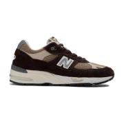 Bruine Suède Veterschoenen New Balance , Multicolor , Heren