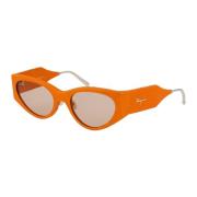 Stijlvolle zonnebril Sf950Sl Salvatore Ferragamo , Orange , Dames