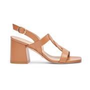 Twisted Strap Sandal Stuart Weitzman , Brown , Dames