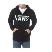 Klassieke Zip Hoodie Vans , Black , Heren