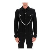 Denim jas met sleutelhanger Dolce & Gabbana , Black , Heren