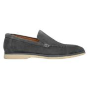 Heren Grijze Loafers gemaakt van Echt Velours Er00112567 Estro , Gray ...