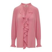 Stijlvolle lange mouwen blouse Seafarer , Pink , Dames