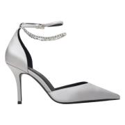 Dames Grijze Pumps met Puntige Neus en Kristallen MustHave Er00114244 ...