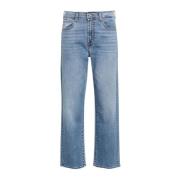 Reguliere rechte enkel jeans lichte wassing 7 For All Mankind , Blue ,...