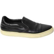 Pre-owned Leather sneakers Burberry Vintage , Black , Dames