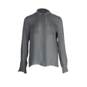 Pre-owned Silk tops Chloé Pre-owned , Gray , Dames