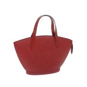 Pre-owned Leather handbags Louis Vuitton Vintage , Red , Dames