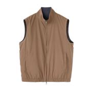 Omkeerbare WindWish™ Vest Loro Piana , Brown , Heren