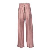 Trekkoord Stoffige Roze Broek Rick Owens , Pink , Dames