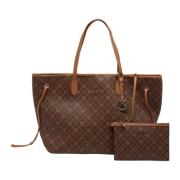 Stijlvolle Shopper Tas Carlo Colucci , Brown , Dames