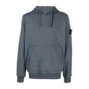 Donkergrijze Hoodie Stone Island , Gray , Heren