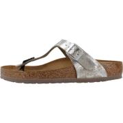 Synthetische Gizeh Flip Flops Birkenstock , Gray , Dames