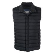 Zwarte Puffer Vest Herno , Black , Heren