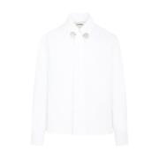 Katoenen Shirt 100% Optisch Wit Jil Sander , White , Heren