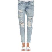 Hoge taille gescheurde blauwe jeans One Teaspoon , Blue , Dames