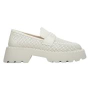 Dames Lichtbeige Loafers voor de Zomer Er00112913 Estro , Beige , Dame...