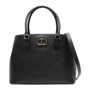 Gewatteerde Tote Tas Zwart Twinset , Black , Dames