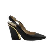 Pre-owned Leather heels Chloé Pre-owned , Black , Dames