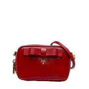 Pre-owned Leather crossbody-bags Prada Vintage , Red , Dames