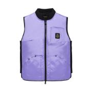 Gewatteerde mouwloze vest met rits RefrigiWear , Purple , Heren