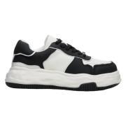 Dames Zwart & Wit Laag-Top Sneakers gemaakt van Echt Leer Er00113581 E...