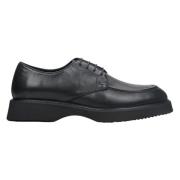 Heren Zwarte Veterschoenen van Echt Leer Er00113938 Estro , Black , He...