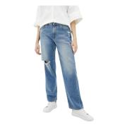 Straight Jeans Love Moschino , Blue , Dames
