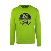 Heren Ronde Hals Sweatshirt Katoen Polyester North Sails , Green , Her...