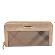 Pre-owned Coated canvas wallets Burberry Vintage , Multicolor , Dames