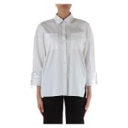 Oversize Poplin Shirt Cappa Pennyblack , White , Dames