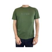 Groene T-shirt met korte mouwen Aspesi , Green , Heren