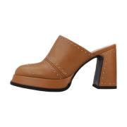 Stijlvolle Heeled Mules voor Vrouwen Noa Harmon , Brown , Dames