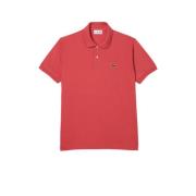 Koraal Rode Polo Shirt Lacoste , Red , Heren