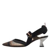 Pre-owned Fabric heels Fendi Vintage , Brown , Dames
