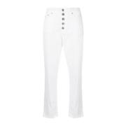 Chinos Broek in Zwart Dondup , White , Dames