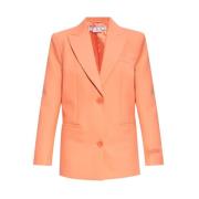 Single-breasted blazer Off White , Orange , Dames