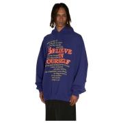 Kracht Hoodie Vetements , Blue , Heren