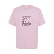 Groot Logo T-shirt in Lichtroze Rassvet , Pink , Heren