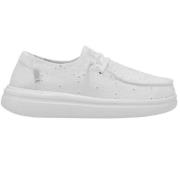 Witte Sneakers Wendy Rise Eyelet Boho Hey Dude , White , Dames