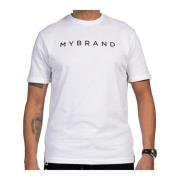 Katoenen T-shirt My Brand , White , Heren