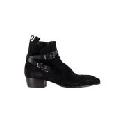 Pre-owned Suede boots Balmain Pre-owned , Black , Heren