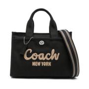 Geborduurd Canvas Cargo Kleine Tote Coach , Black , Dames