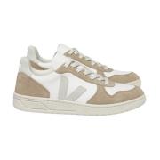 Chromevrije Beige Leren Suède Sneakers Veja , Multicolor , Heren