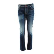 Slim Fit Blauwe Jeans Jacob Cohën , Blue , Heren