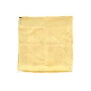 Pre-owned Silk scarves Louis Vuitton Vintage , Yellow , Dames