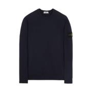 Blauwe Katoenen Sweatshirt Stone Island , Blue , Heren