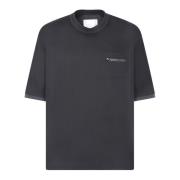 Zwarte T-shirts & Polos voor Mannen Sacai , Black , Heren