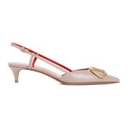 VLogo Signature Slingback Schoenen Valentino Garavani , Beige , Dames