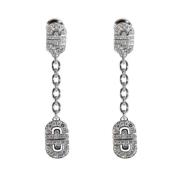 Pre-owned White Gold earrings Bvlgari Vintage , Gray , Dames